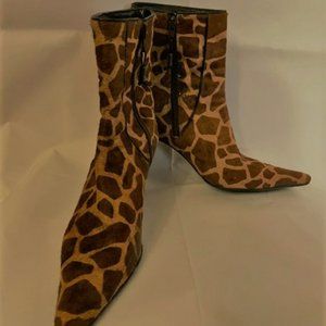 Ralph Lauren Calf hair boots with Giraffe hide